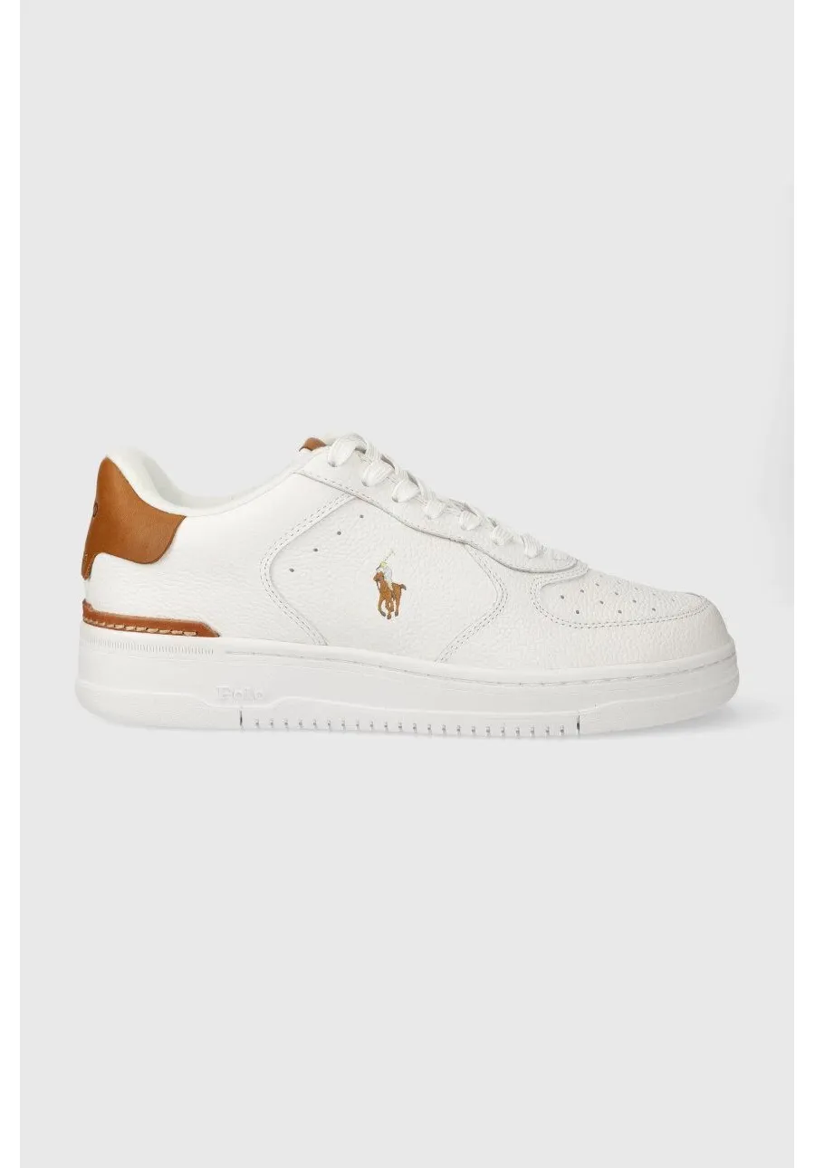 obrazek 1 Polo Ralph Lauren sneakersy skórzane Masters Crt kolor biały 809923071002