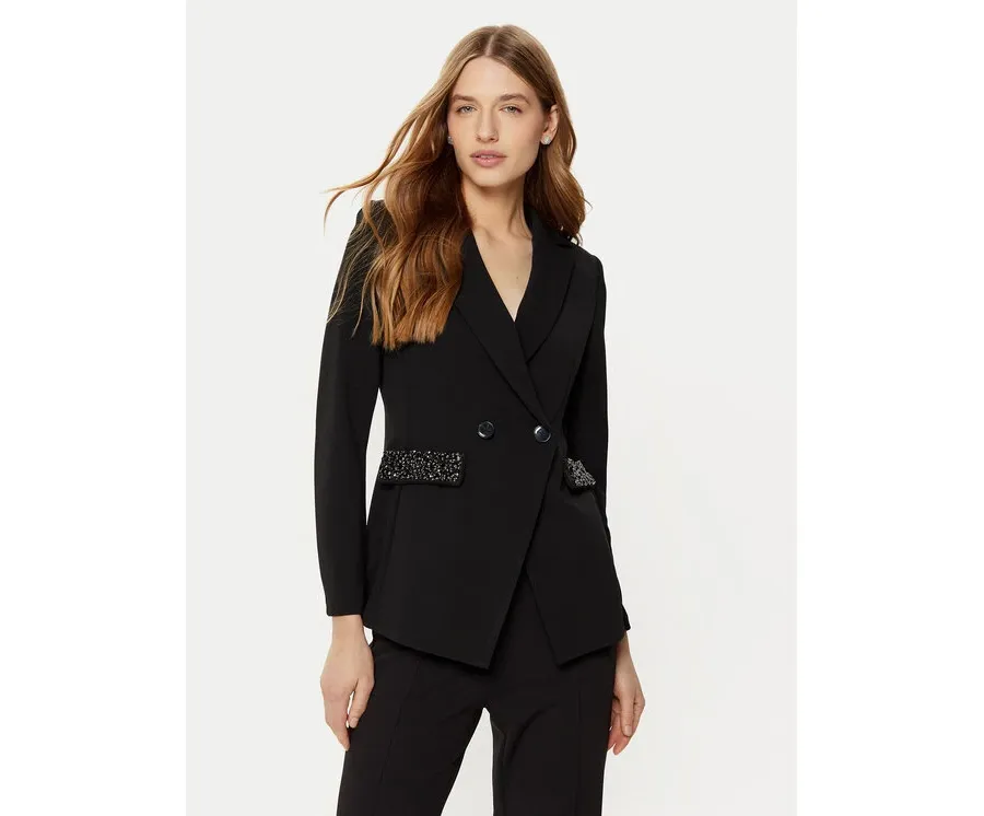 obrazek 1 Rinascimento Marynarka CFC0121904003 Czarny Regular Fit