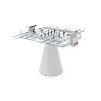 Zdjęcie Luksusowy Stół do Piłkarzyków z Przezroczystym Blatem Biały - FAS