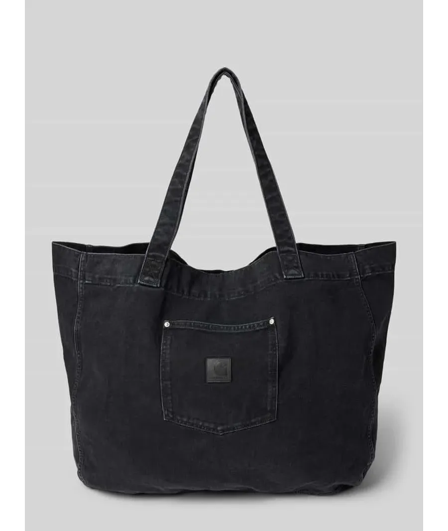 obrazek 1 Torebka z imitacji denimu model ‘Rivet’