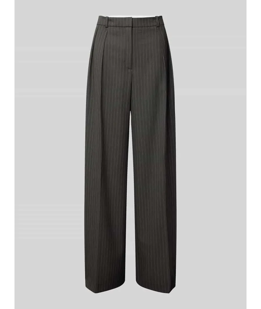 obrazek 1 HUGO Spodnie palazzo 50531003 Szary Regular Fit