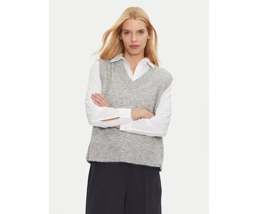 obrazek 1 Calvin Klein Jeans Sweter J20J224637 Szary Regular Fit