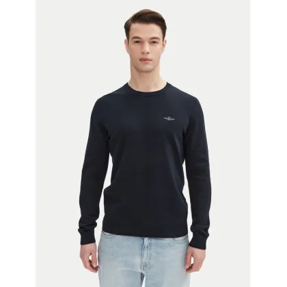 Zdjęcie Aeronautica Militare Sweter 251MA1502L506 Granatowy Regular Fit