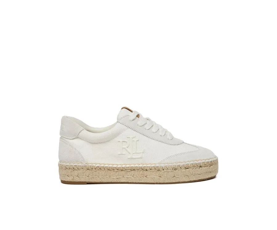 obrazek 1 LAUREN RALPH LAUREN Espadryle Luize 802959230001 Biały
