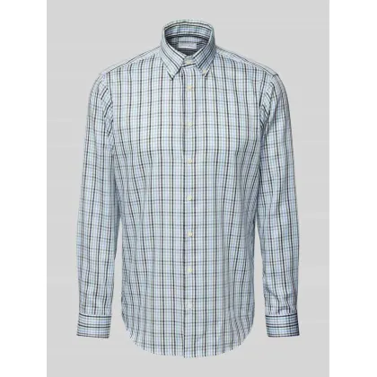 Zdjęcie Koszula biznesowa o kroju regular fit z listwą guzikową