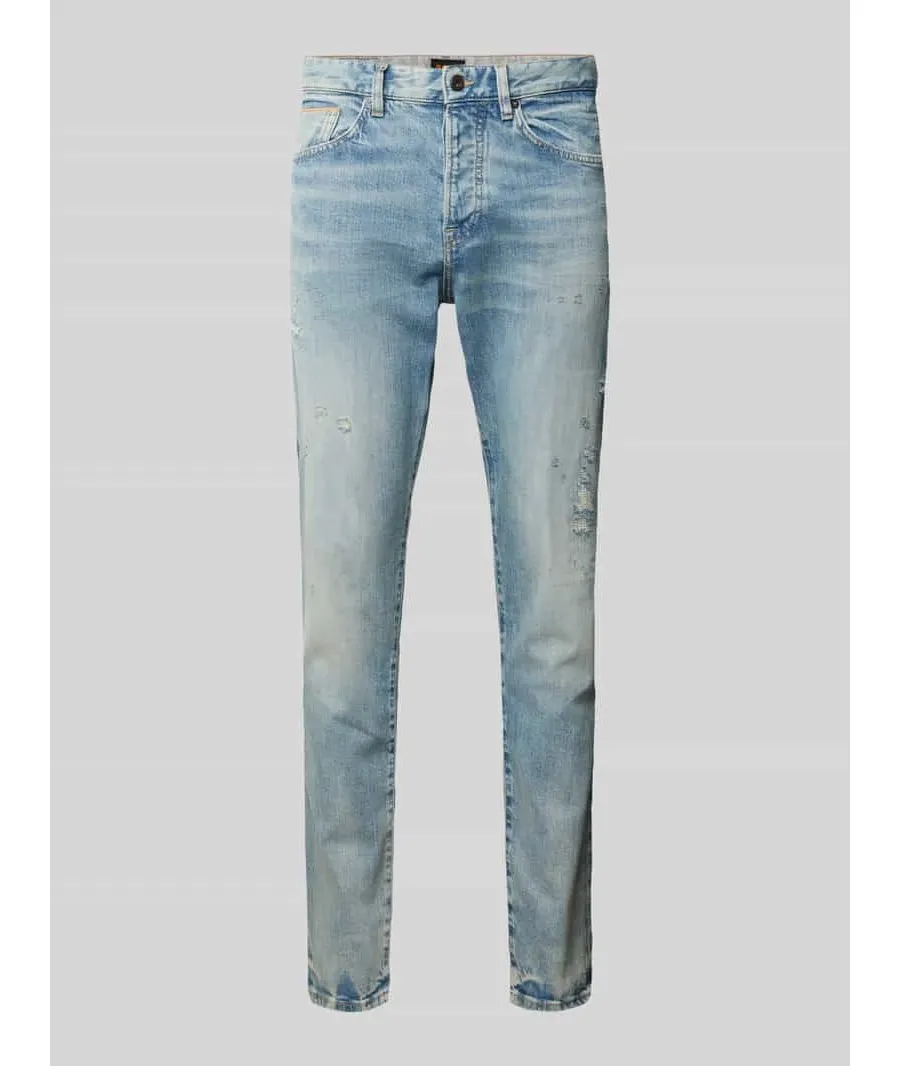obrazek 1 Jeansy o kroju slim fit z detalem z logo model ‘ONYX’