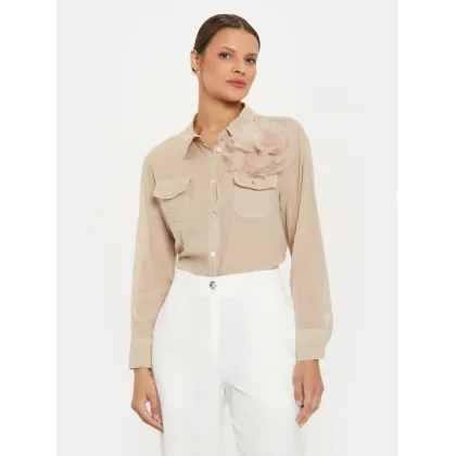 Zdjęcie ViCOLO Koszula TB2710 Beżowy Regular Fit