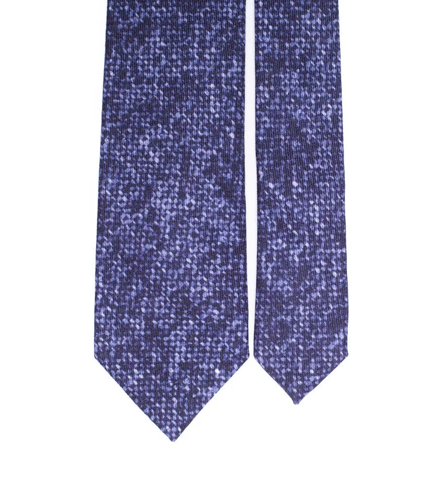 obrazek 2 Męski krawat w stylu tie dye z wełny