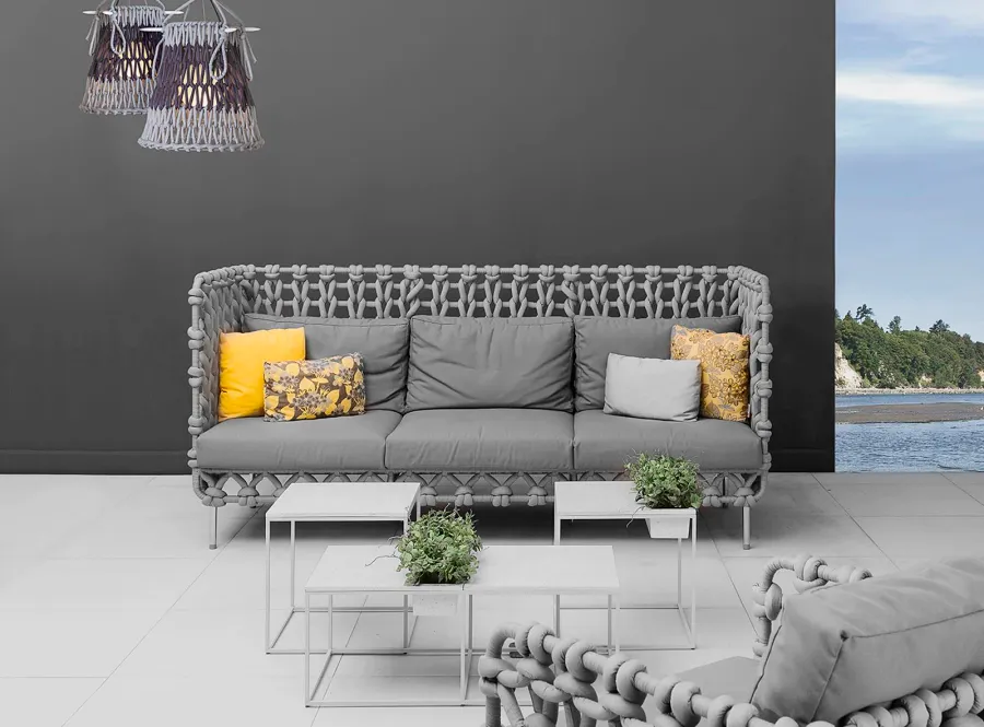obrazek 2 Luksusowa sofa z wysokimi plecami do ogrodu lub salonu Kenneth Cobonpue