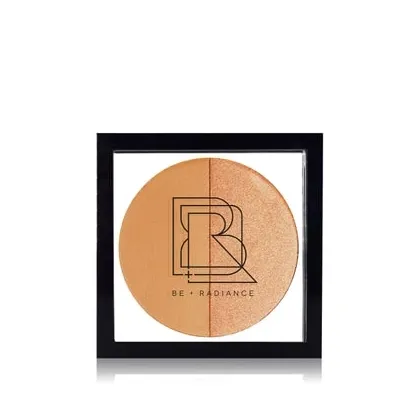 Zdjęcie BE + RADIANCE Set + Glow Probiotic Powder + Highlighter Paleta rozświetlaczy 10 g N°33