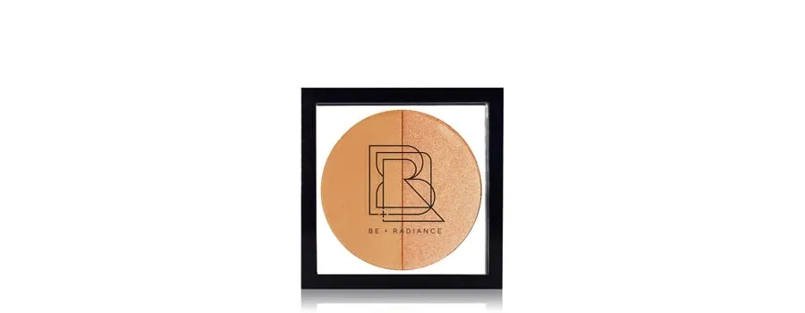 obrazek 1 BE + RADIANCE Set + Glow Probiotic Powder + Highlighter Paleta rozświetlaczy 10 g N°33