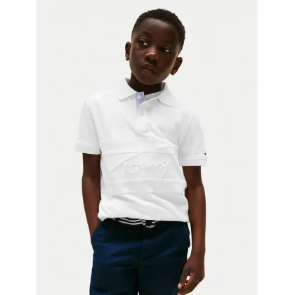 Zdjęcie Tommy Hilfiger Polo Flag KB0KB09714 Biały Regular Fit