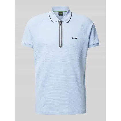 Zdjęcie Koszulka polo kroju regular fit z fakturowanym wzorem model ‘Philix’