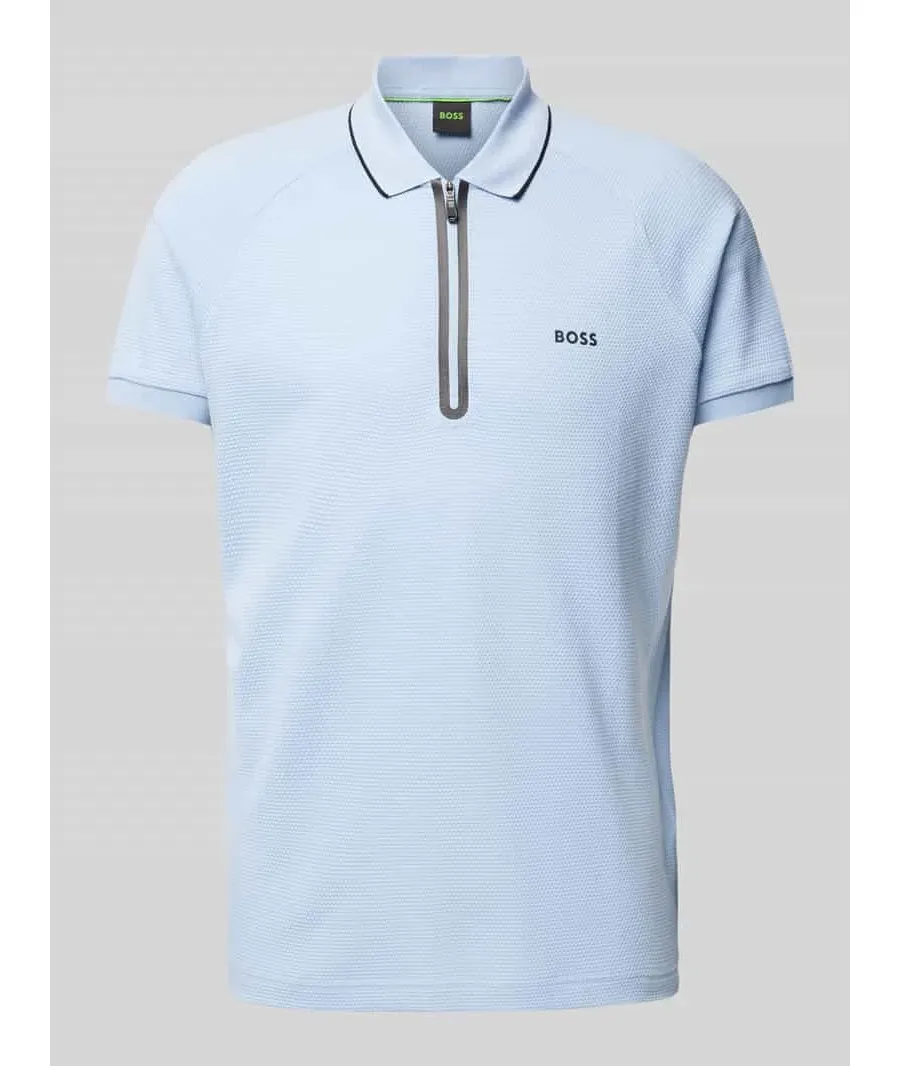 obrazek 1 Koszulka polo kroju regular fit z fakturowanym wzorem model ‘Philix’