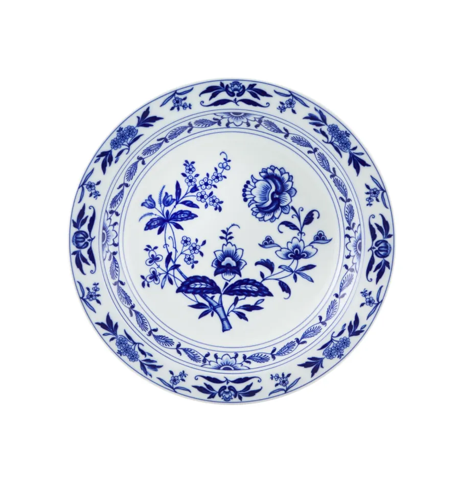 obrazek 1 Głęboki okrągły talerz z porcelany Margão inspirowany klasyczną porcelaną „India Company” - Vista Alegre