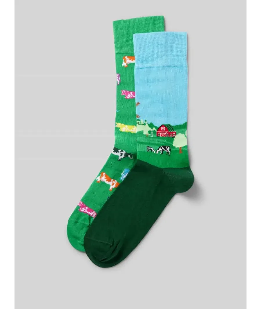 obrazek 1 Skarpety z wyhaftowanym motywem w zestawie 2 szt.