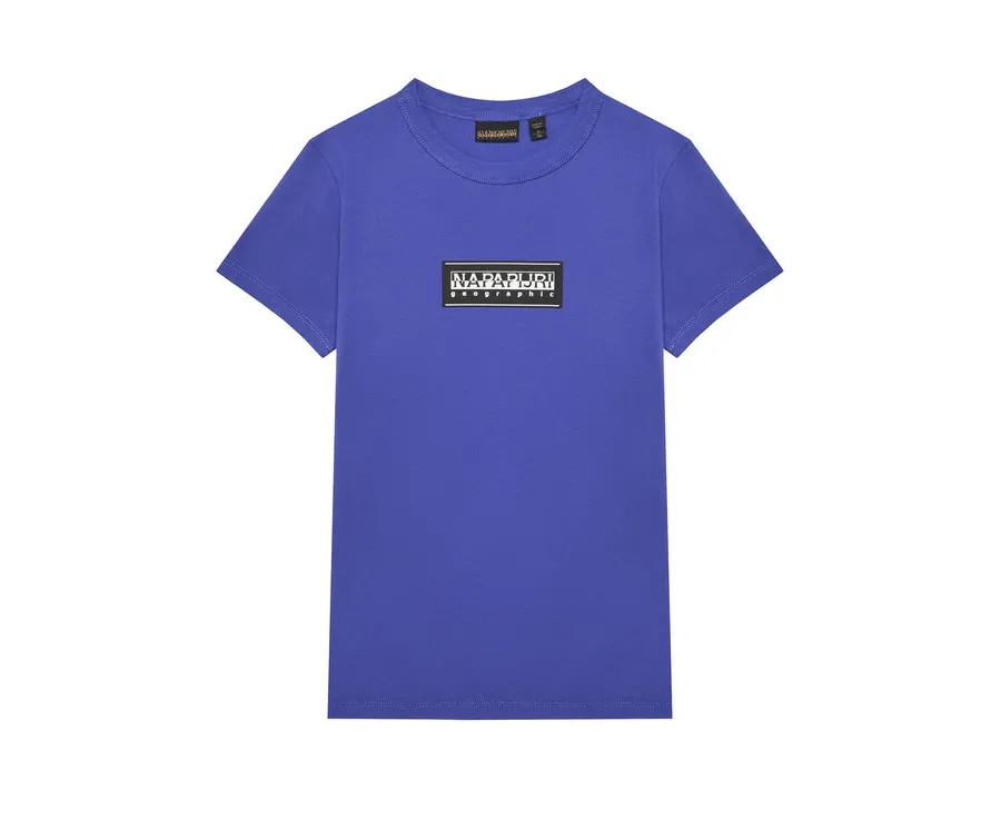 obrazek 1 Napapijri T-Shirt S-Chamois NP0A4HYL D Niebieski Regular Fit