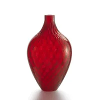 Picture Red Murano glass vase