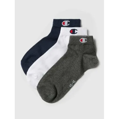 Zdjęcie Skarpety z detalem z logo, w zestawie 3 szt., model „Quarter Sock”