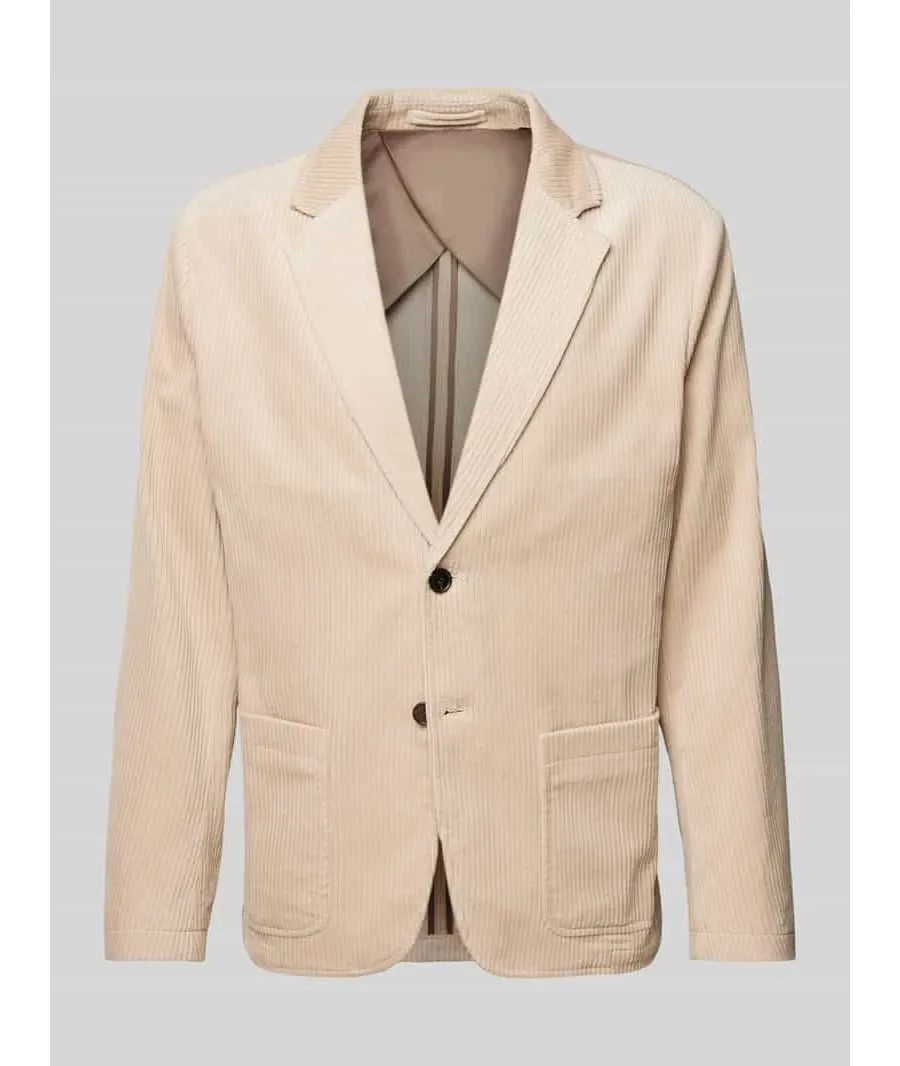 obrazek 1 Marynarka na dwa guziki o kroju slim fit ze sztruksu model ‘KAY’