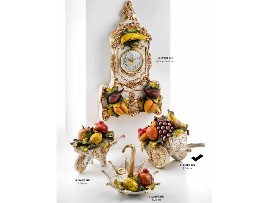 obrazek 1 Duży ceramiczny wózek z owocami - Valle d'oro Patchi