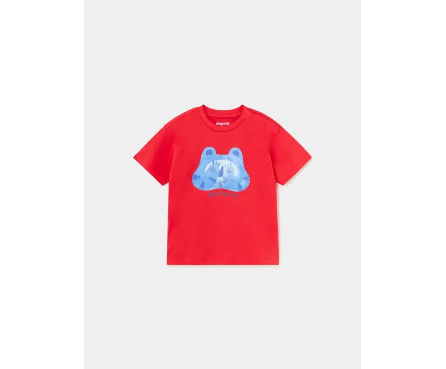 obrazek 1 Mayoral T-Shirt 1025 Czerwony Regular Fit
