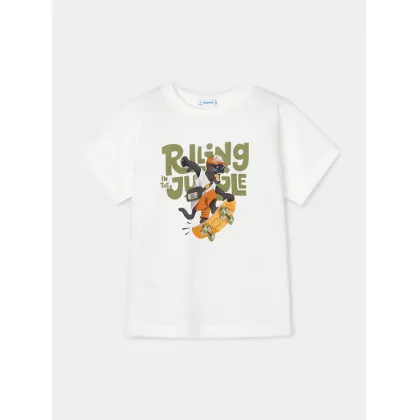 Zdjęcie Mayoral T-Shirt 3008 Biały Regular Fit