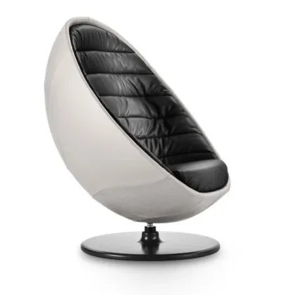 Zdjęcie Awangardowy fotel skórzany do salonu z serii Planet