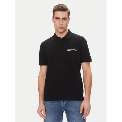 Zdjęcie KARL LAGERFELD Polo A2M17094 Czarny Regular Fit