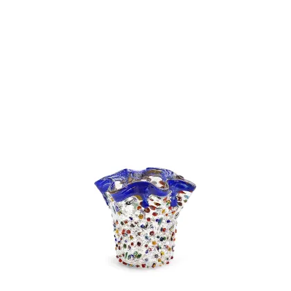 Zdjęcie Wyrafinowany mały wazon ze szkła murano (11 cm)