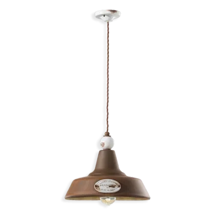 Zdjęcie Wyjątkowa włoska lampa wisząca w stylu vintage