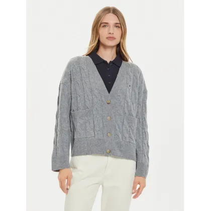Zdjęcie Tommy Hilfiger Kardigan WW0WW43089 Szary Regular Fit