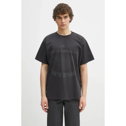 Zdjęcie MM6 Maison Margiela t-shirt bawełniany męski kolor czarny z nadrukiem SH0GC0041