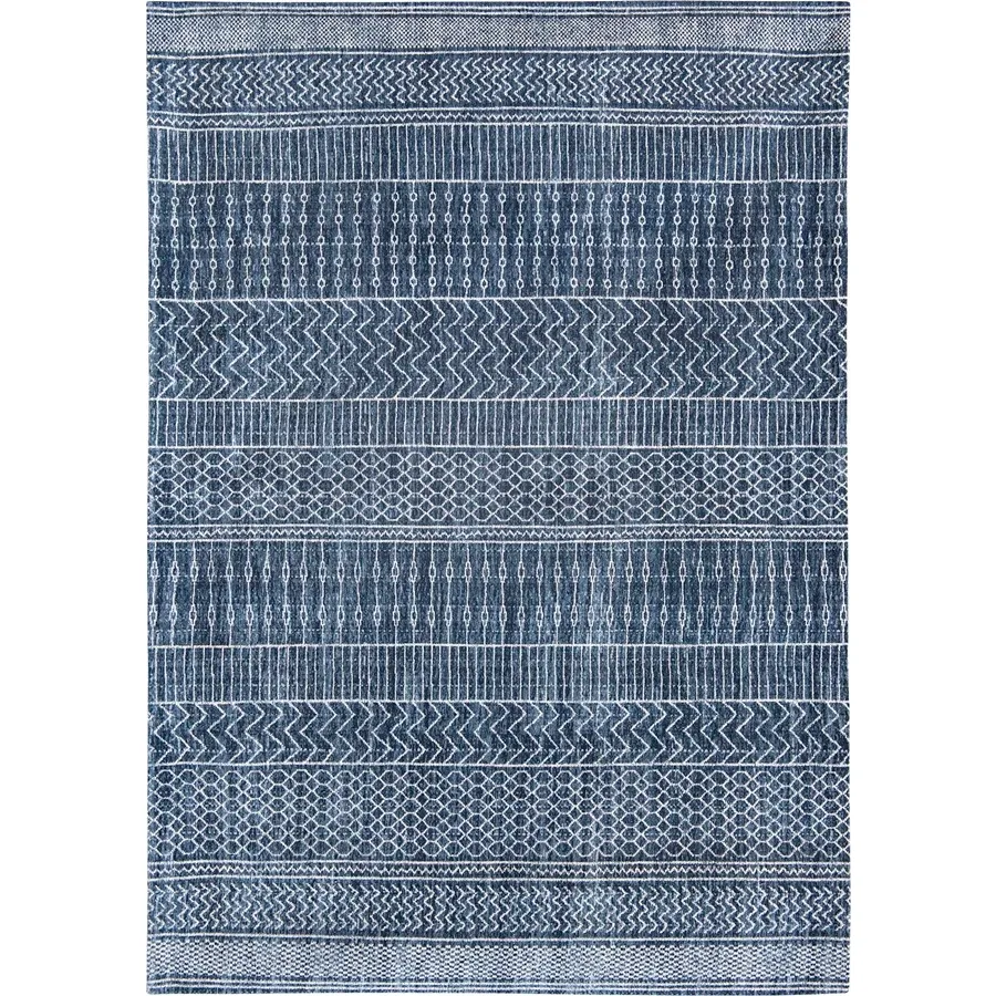 obrazek 1 Prestiżowy niebieski dywan we wzory - SCARAB BLUE 8676