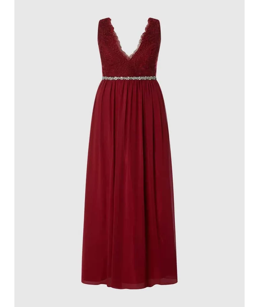 obrazek 1 Sukienka wieczorowa PLUS SIZE z tiulu i szyfonu