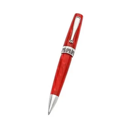 Picture Miya Ballpoint Pen Red Celluloid Montegrappa