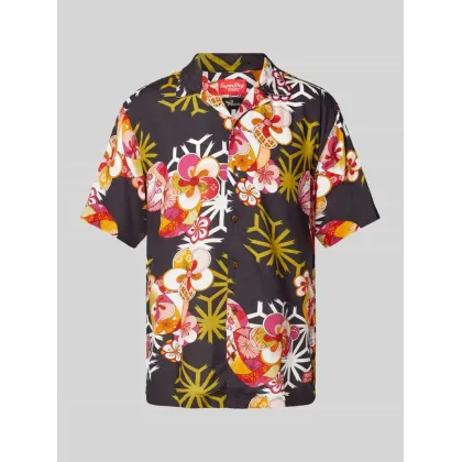 Zdjęcie Koszula casualowa o kroju slim fit z nadrukiem na całej powierzchni model ‘HAWAIIAN’