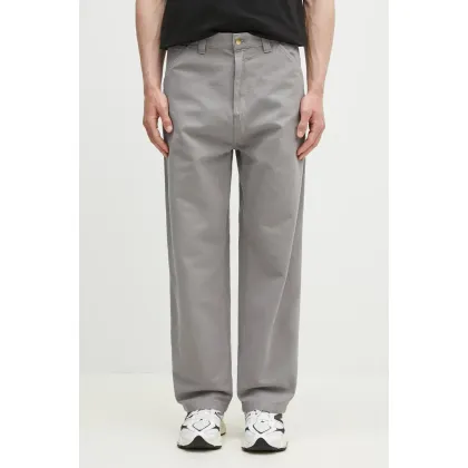 Zdjęcie Carhartt WIP spodnie bawełniane OG Single Knee Pant męskie kolor szary proste I033754.2LR06