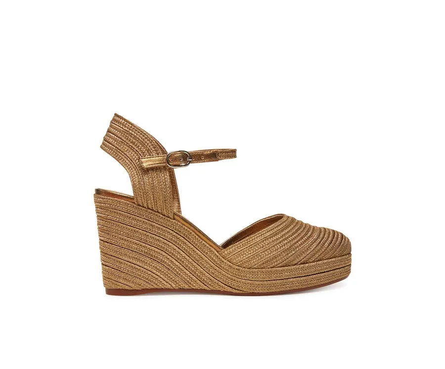 obrazek 1 Castañer Espadryle Carolyn/142 023115 Złoty