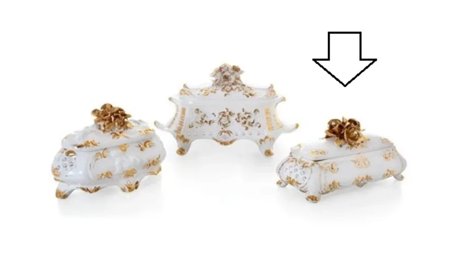 picture 1 Luxurious baroque ceramic container - Ceramiche ML