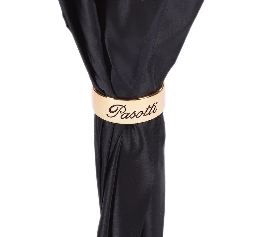 obrazek 7 Stylowy parasol damski w kolorze czarno-różowym – Pasotti
