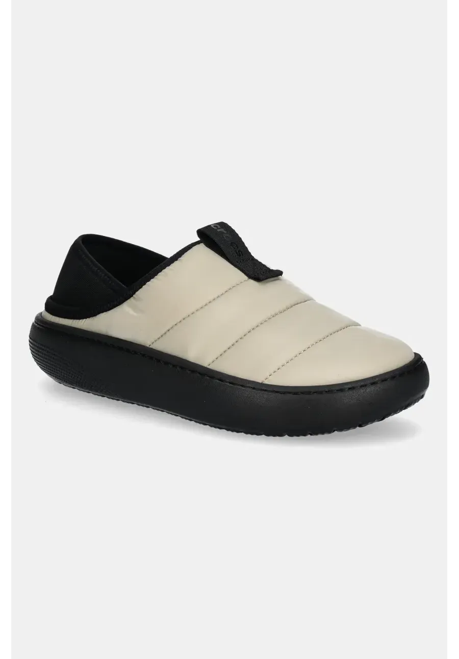 obrazek 1 Crocs kapcie Classic Puff Moc kolor beżowy 210706