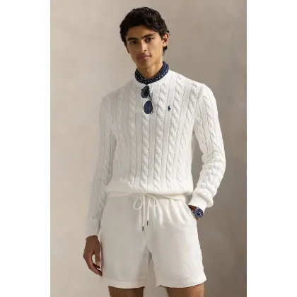 Zdjęcie Polo Ralph Lauren sweter bawełniany kolor biały 710775885