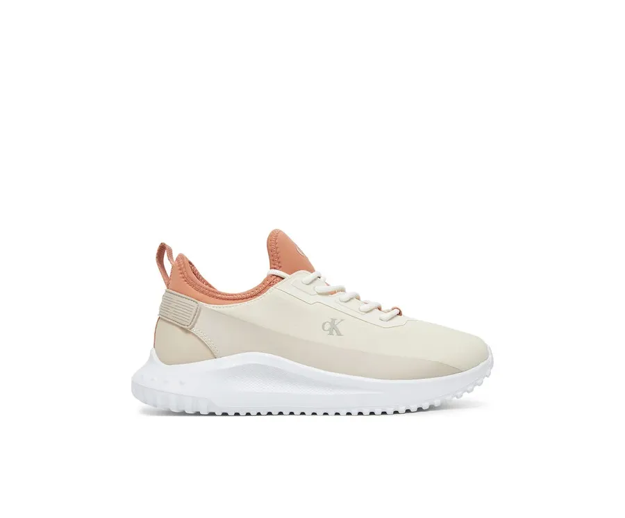 obrazek 1 Calvin Klein Jeans Sneakersy Eva Runner Low Lace Mix In YW0YW01759 Écru