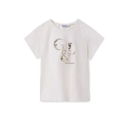 Zdjęcie Mayoral T-Shirt 854 Écru Regular Fit