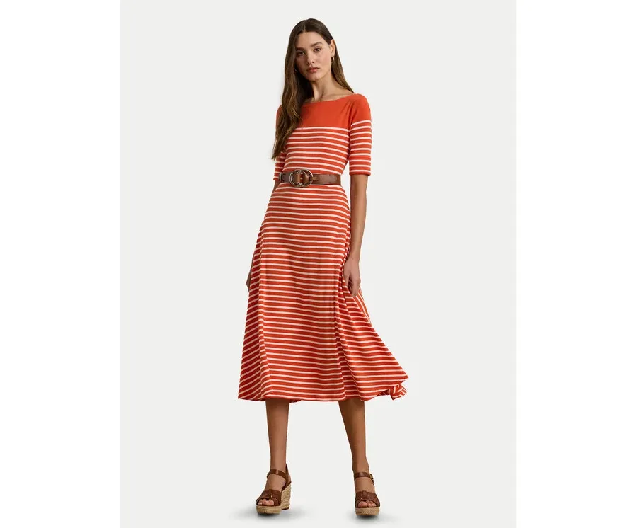 obrazek 1 LAUREN RALPH LAUREN Sukienka codzienna 250957728001 Pomarańczowy Regular Fit