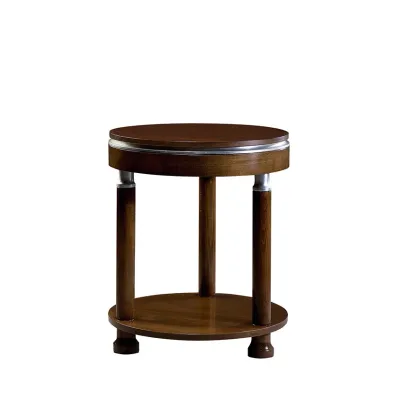 Zdjęcie Elegancki stolik LAUREN - orzech, srebro - Collecion Alexandra