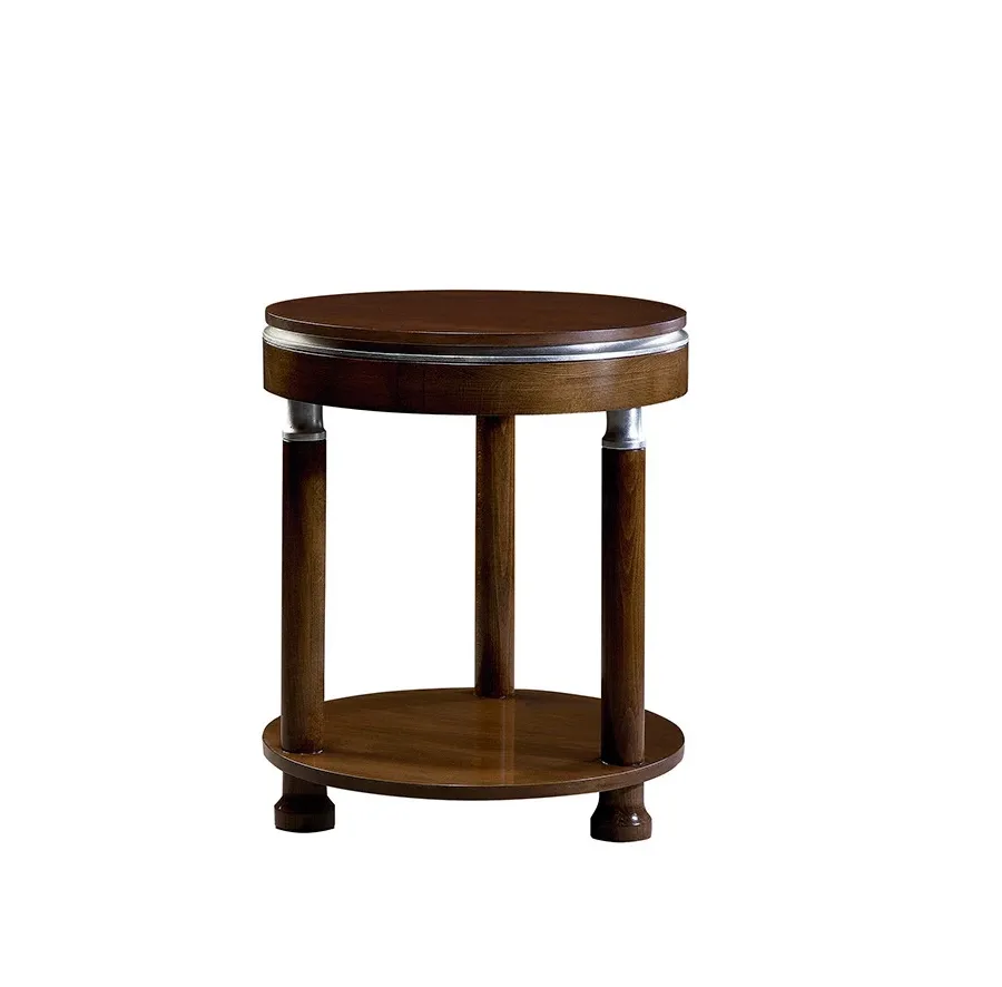 obrazek 1 Elegancki stolik LAUREN - orzech, srebro - Collecion Alexandra