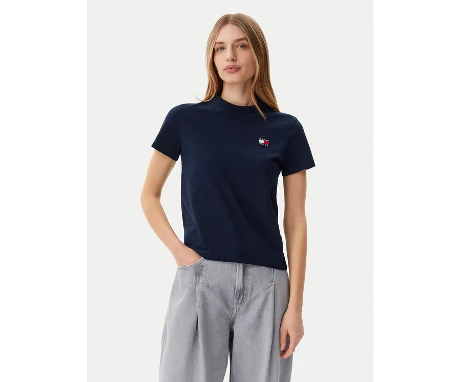 obrazek 1 Tommy Jeans T-Shirt DW0DW20153 Granatowy Regular Fit