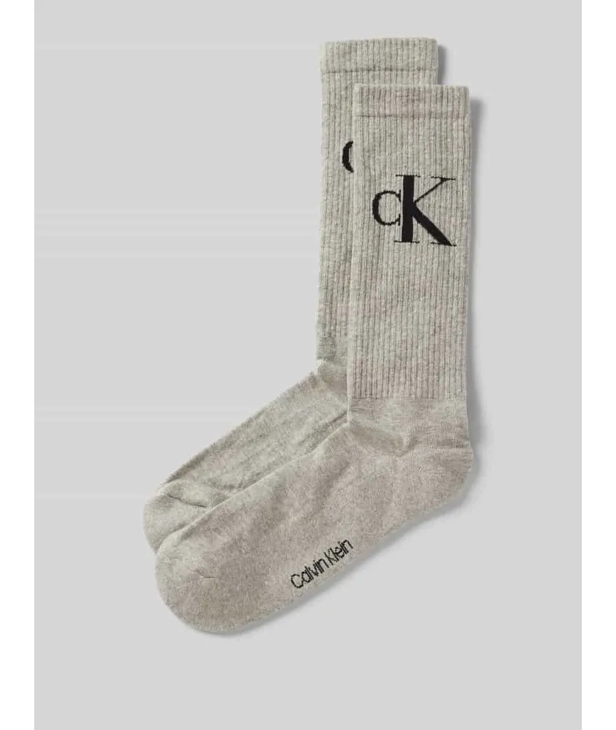 obrazek 1 Calvin Klein Jeans Zestaw 2 par wysokich skarpet męskich 701228802 Szary